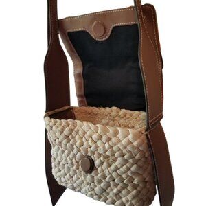 SAM EDELMAN STRAW New CROSSBODY Shoulder Bag Clutch Purse